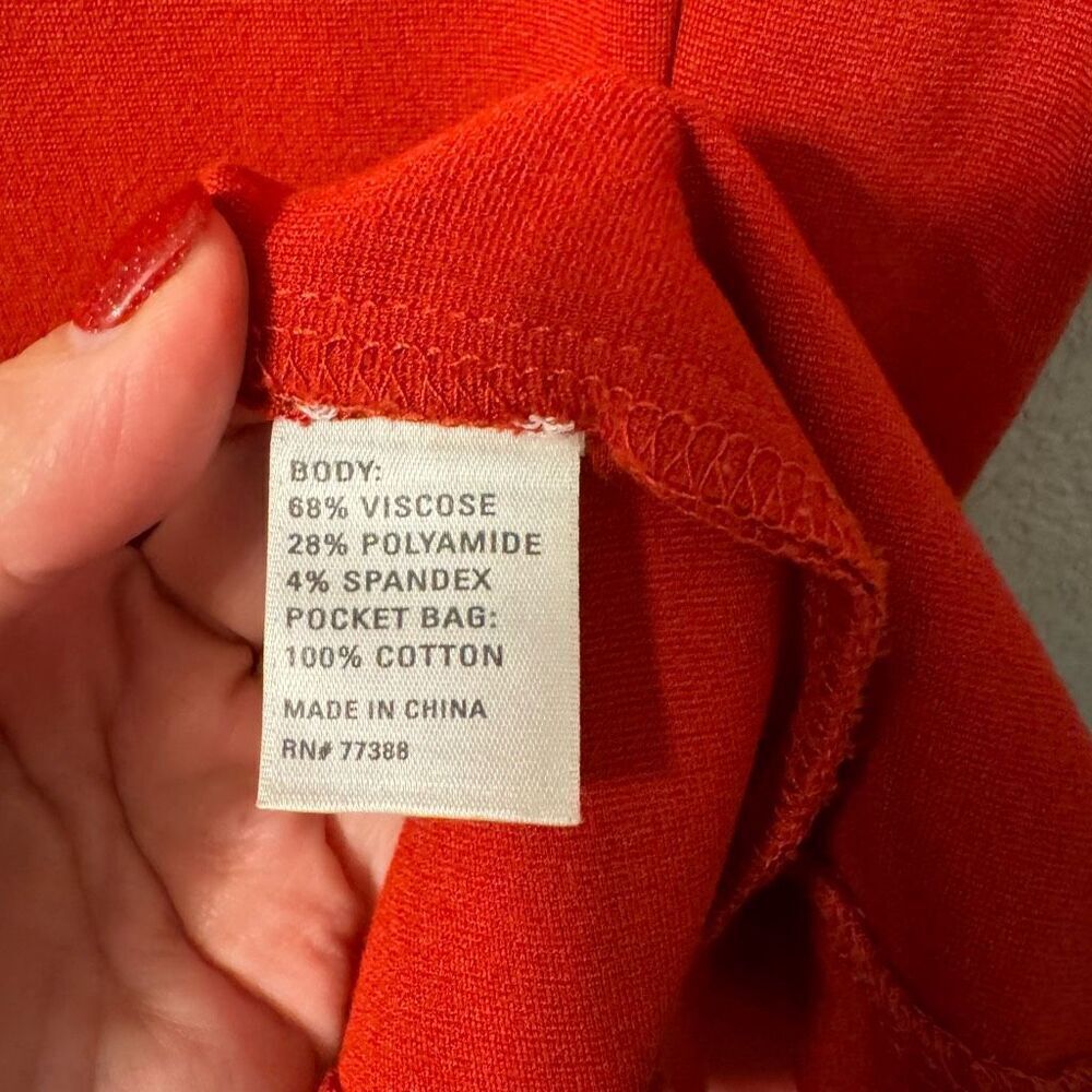 Madewell Screenplay Ponte Dress Burnt Orange Small - Picture 7 of 8